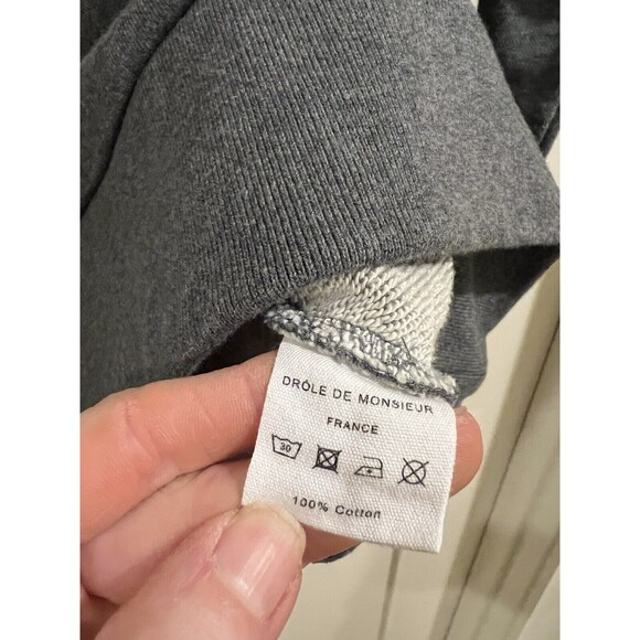 Drole de Monsieur Grey 'Not From Paris Madame' Sweatshirt Sweater Size Small - Picture 9 of 10